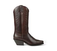 Brown Bota de cowboy Chilton de piel vachetta EU 38,5