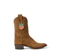 Brown Bota Plainview de cuero vuelto EU 40