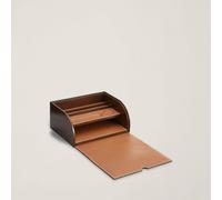 Brown Caja de escritorio Brennan de piel TALLA ÚNICA