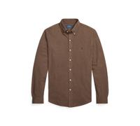 Brown Camisa de piqué ultraligera S