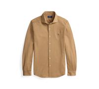 Brown Camisa de punto jersey con pata de gallo XL