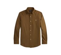 Brown Camisa Oxford Custom Fit teñida XS