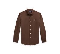 Brown Camisa oxford teñida en prenda M