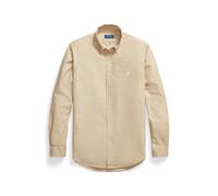 Brown Camisa oxford teñida en prenda S