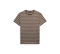 Brown Camiseta de hilo de Escocia con rayas XL