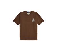 Brown Camiseta de punto con escudo Classic Fit XS