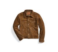 Brown Cazadora de ante envejecido S