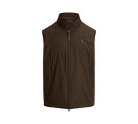 Brown Chaleco Abottson de gabardina XS