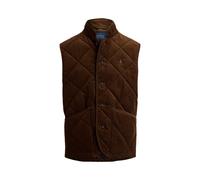 Brown Chaleco de pana acolchado XS