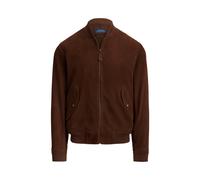 Brown Chaqueta de aviador de ante L