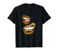 Brown Color Talk That-x2 Brown Graphic Camiseta