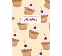 Brown Cupcake With Cherry On Top: Notebook