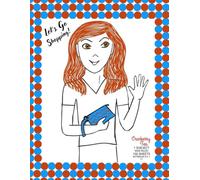 Brown-Eyed Girl Notebook Displaying Girl Waving And Holding Clutch