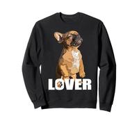 Brown Frenchie Lover Bulldog Francés Cachorro Amor Sudadera