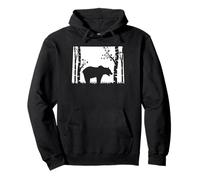 Brown Grizzly Bear Hunting - Colorado mapa Hunter Sudadera con Capucha