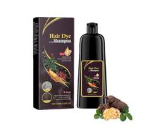 Brown Hair Dye Shampoo 3 En 1, Champú Para Tinte De Pelo Castaño Oscuro, 100% Natural Organic Conditioner And Repair Care, Champú Tinte Cubre Canas
