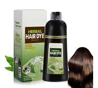 Brown Hair Dye Shampoo 3 en 1, Champú para tinte de pelo castaño oscuro, Shampoo Tinte Negro para Cabello, (500ml Marrón)