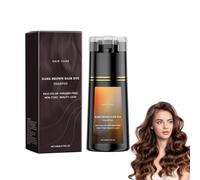 Brown Hair Dye Shampoo, Instant Hair Dye Shampoo, Color Duradero, Suavidad Natural, Crea un Color Perfecto, Apto para Todo Tipo de Cabello, para Hombres Mujeres-200ml