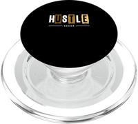 Brown Hustle Harder Brown Graphic PopSockets PopGrip para MagSafe