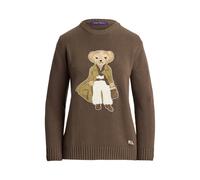 Brown Jersey de cachemira con Polo Bear L