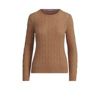 Brown Jersey de cachemira en punto de ochos L