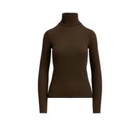 Brown Jersey elástico de cuello vuelto L