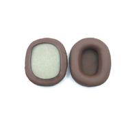 (Brown) Leather foam Ear Pads pillow Cushion Cover for ATH SX1a PRO5 M10 M20 M30 M50X M50s ATH-M40X Arctis 3 5 7 Headphone White