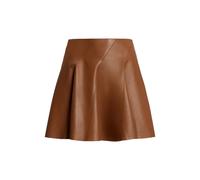 Brown Minifalda Clarisa de piel de cordero EU 42
