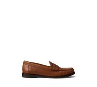 Brown Mocasín penny de piel de becerro EU 38