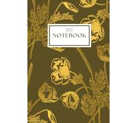 Brown Notebook: with Golden Poppies, Elegance in Every Petal