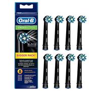 Brown Oral B EB50-8EL - Cepillo de repuesto para múltiples acciones, color negro, 8 unidades