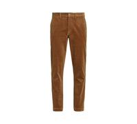 Brown Pantalón de pana elástica Straight Fit 33