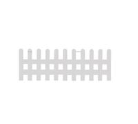 Brown Picket Fence Durable Wood-Plastic Composite ic Design for Garden Patio Decor Easy Assembly Garden Fencing(Weiß,100 * 50cm)