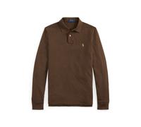 Brown Polo de piqué Custom Slim Fit XL