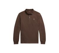 Brown Polo de piqué elástico Custom Slim Fit XS
