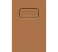 Brown School Exercise Notebook A5 6" x 9" : 80 Pages Lined With Margin: Notebook For Lessons & Lectures