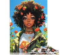 Brown Skinned Anime Girl Puzzle 1000 Piezas, Rompecabezas Para Adultos, Rompecabezas Imposable, Rompecabezas Juego De Habilidad Para Toda La Familia, Rompecabezas Para Adultos, Rompecabezas 300pcs (40