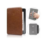 (Brown) Slimshell Case for 7" Kindle Paperwhite (12th generation) Premium PU Cover