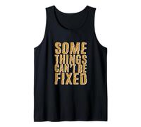 Brown Some Things Stay Broke Brown Graphic Camiseta sin Mangas