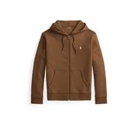 Brown Sudadera de punto doble y cremallera XS