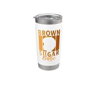 Brown Sugar Babe Melanina Black History Juneteenth para mujeres Vaso térmico de acero inoxidable de doble pared