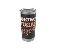 Brown Sugar Babe Orgullosa Melanina Hermosa Reina Vaso térmico de acero inoxidable de doble pared