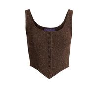 Brown Top Sherry de tweed Donegal con lana EU 34