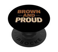 Brown Y Orgulloso Mexicano Raza Chicano Oldies Latino Pride Mex PopSockets PopGrip Adhesivo