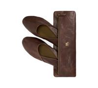 Brown Zapatillas de casa plegables de piel EU 41