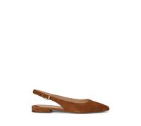 Brown Zapato destalonado plano Londyn de ante EU 39.5