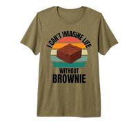Brownie Lindo Retro I Can't Imagine Life Without Brownie Camiseta Premium
