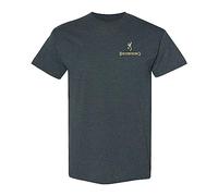Browning Buckmark - Camiseta de Manga Corta para Hombre, diseño gráfico de Caza y para Exteriores, Medium
