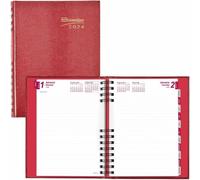 Brownline® CoilPro™ - Agenda diaria/mensual 2027, diario sin tiempo, 12 meses, enero a diciembre, encuadernación de doble alambre, 8.25 x 5.75 pulgadas, rojo brillante (CB389C.RED)