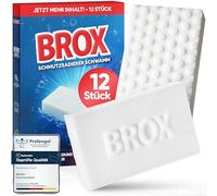 BROX Borrador de suciedad - 12 esponjas - Esponja de borrar para el hogar, zapatos y coche - Esponja mágica resistente para todo tipo de manchas